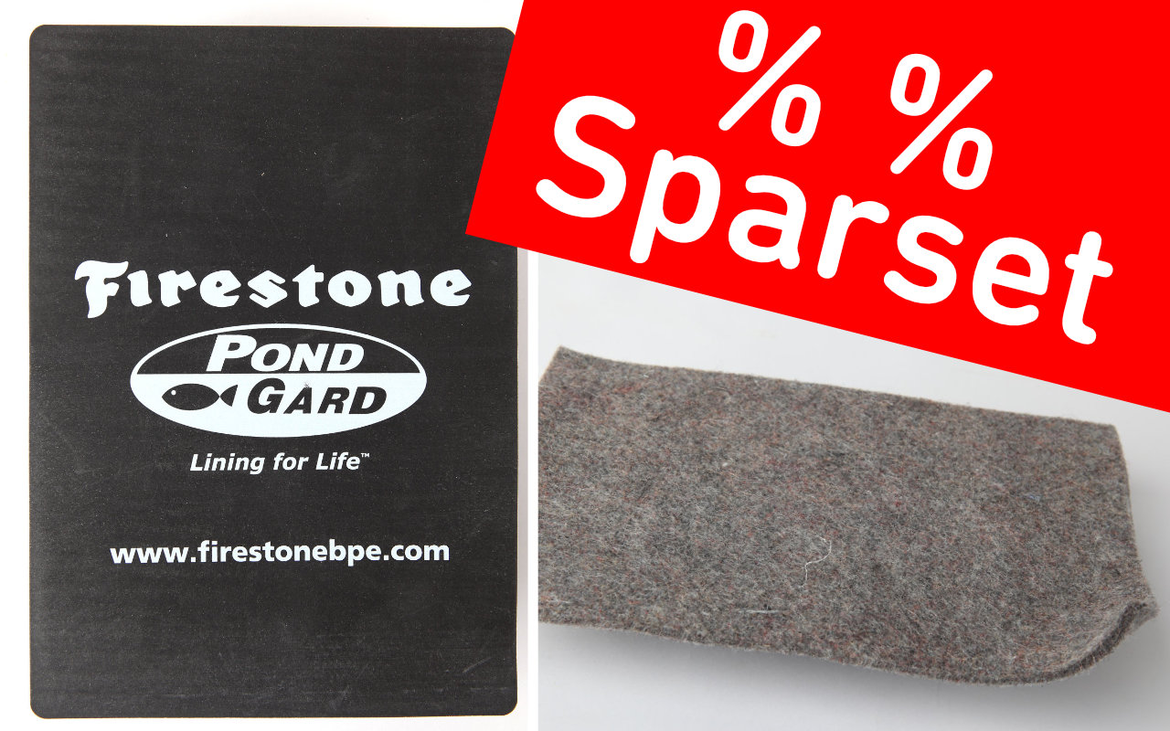 Zuschnitt 9,15 x 9 m Firestone Teichfolie PondGard EPDM vulkanisiert schwarz 1 mm für professionelle Anwendungen 